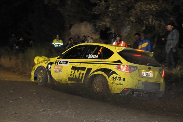 Former NZRC champion Richard Mason in action, Rally Otago